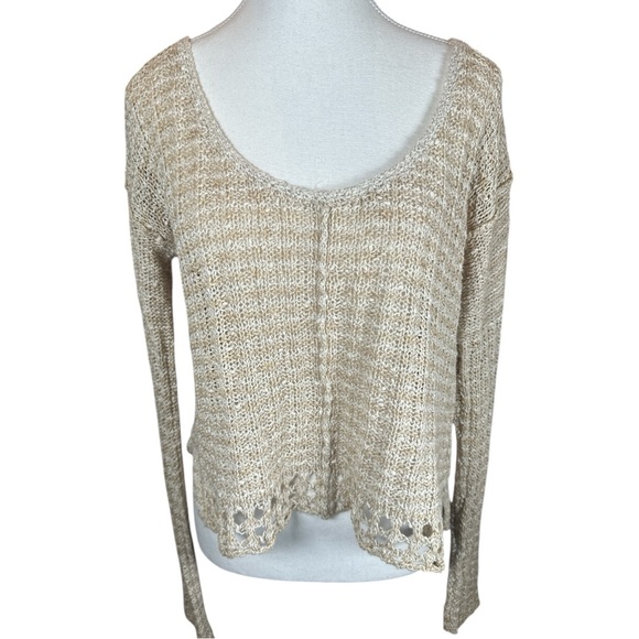 Free People Natal Melange Cropped Knit Sweater - Picture 4 of 9